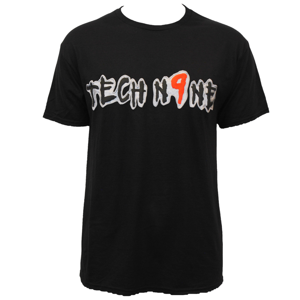 Tech N9ne - Black Anghellic Puff Logo T-Shirt 3995