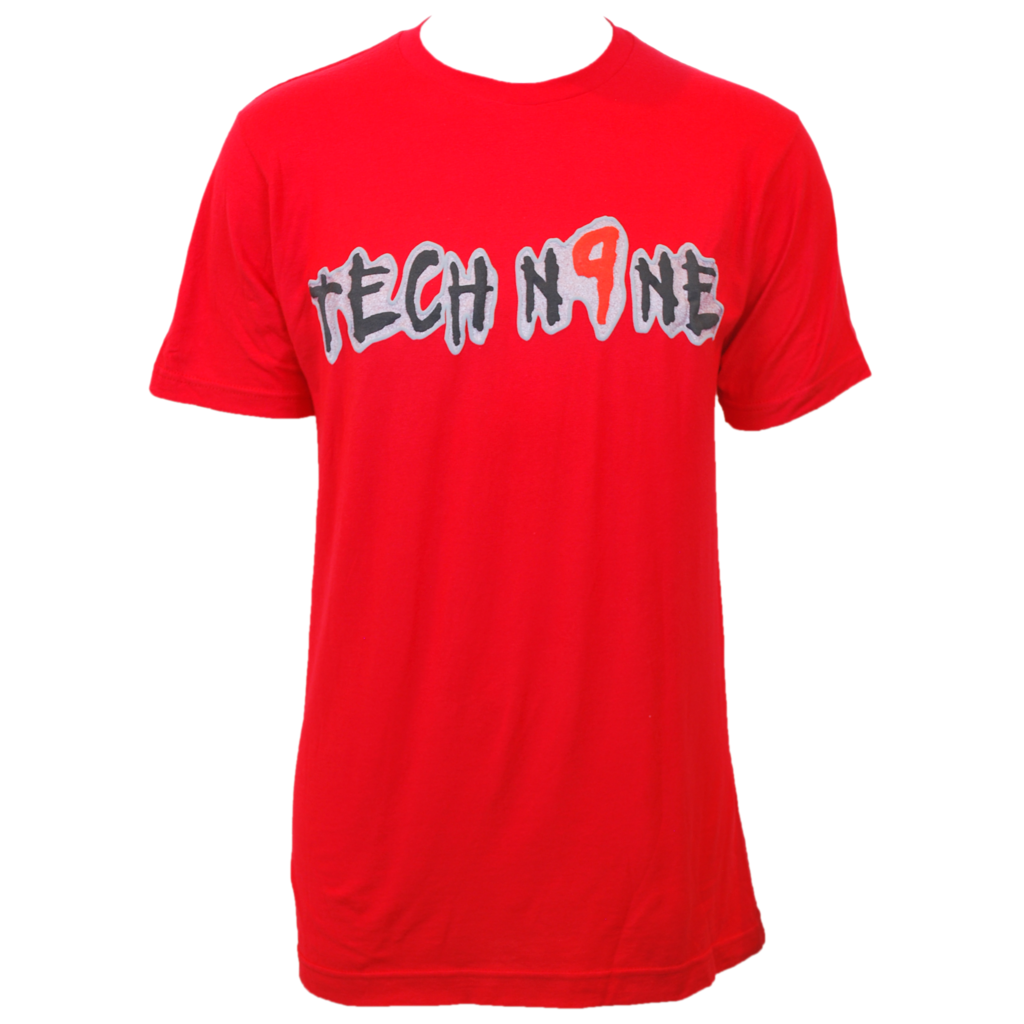 Tech N9ne - Red Anghellic Puff Logo T-Shirt 3992