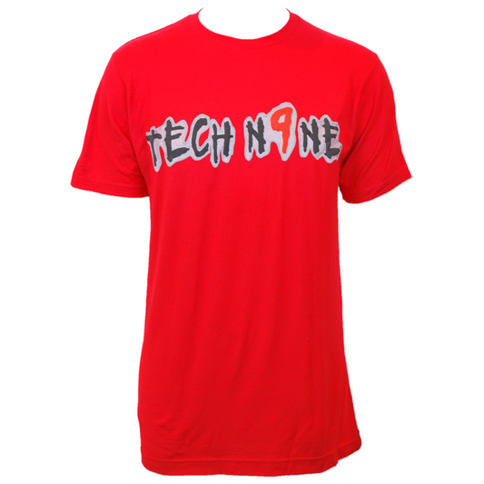 Tech N9ne - Red Anghellic Puff Logo T-Shirt 3992